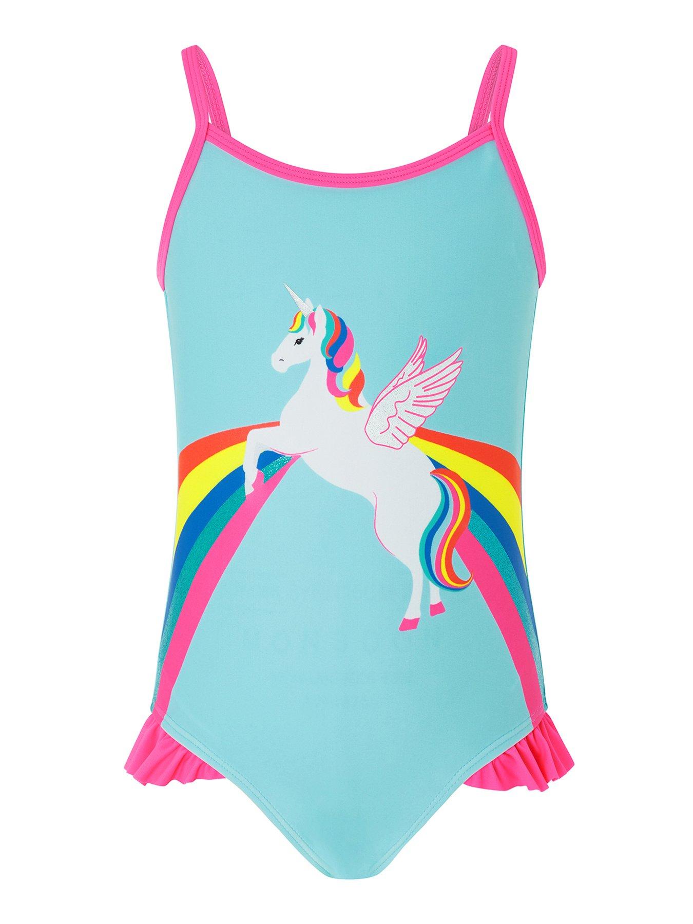 Accessorize Girls Retro Placement Unicorn Print Swimsuit review