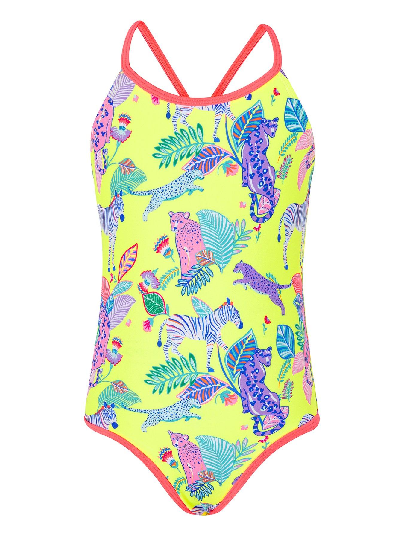 Accessorize Girls Recycled Wild Jungle Print Swimsuit review