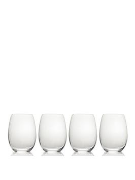 Product photograph of Mikasa Julie Stemless Wine Glasses Ndash Set Of 4 from very.co.uk
