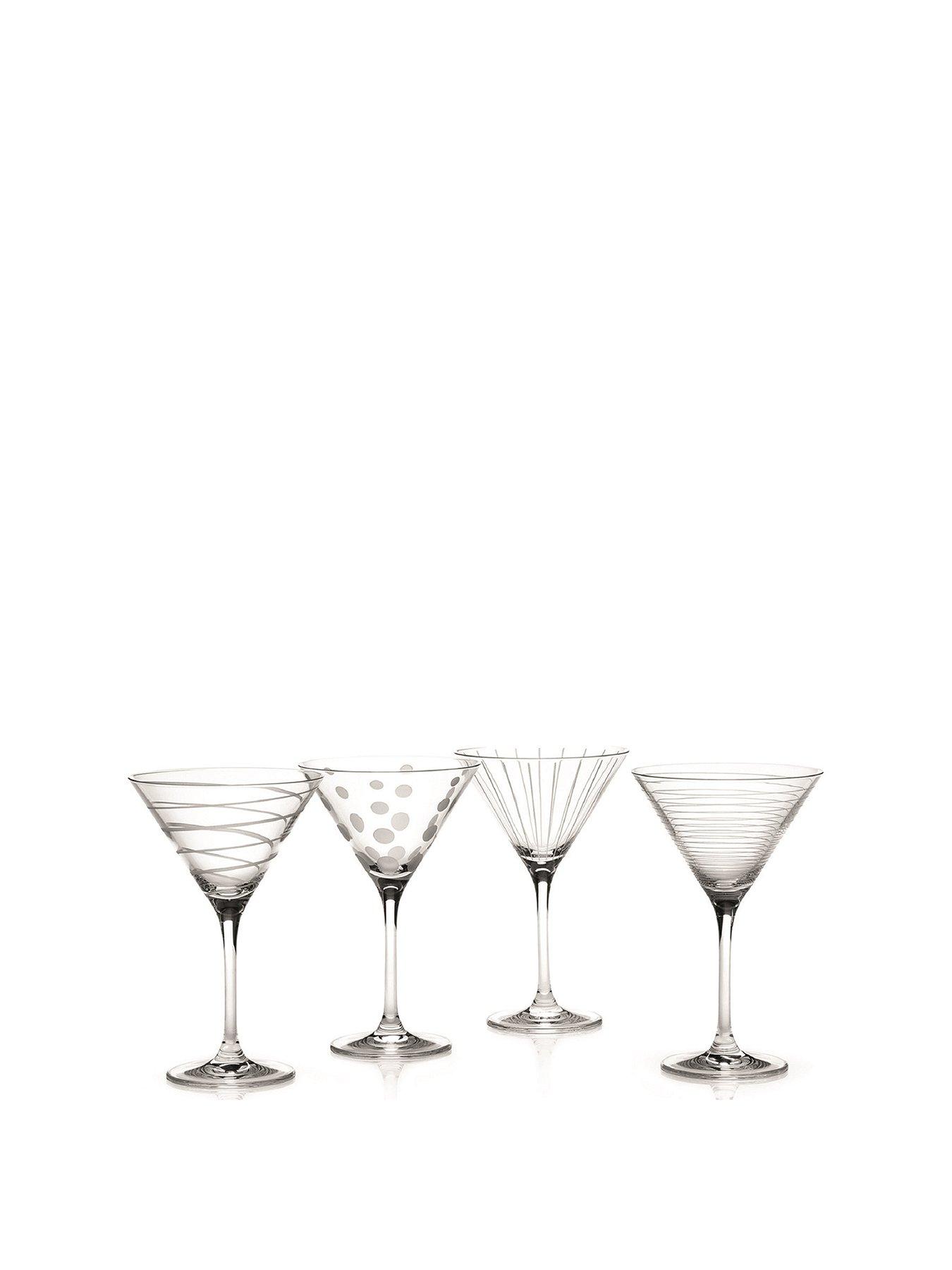Image 2 of 5 of Mikasa Cheers Set of 4 Crystal Martini Glasses