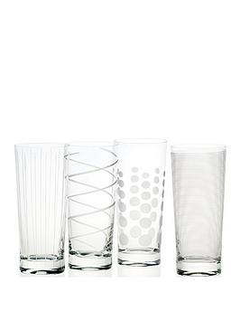 Product photograph of Mikasa Cheers High Ball Glasses from very.co.uk