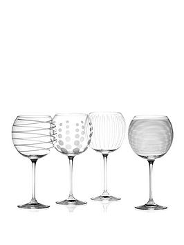 Product photograph of Cheers Balloon Glasses Ndash Set Of 4 from very.co.uk