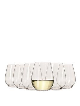 Product photograph of Maxwell Williams Vino Set Of 6 Stemless White Wine Glasses from very.co.uk