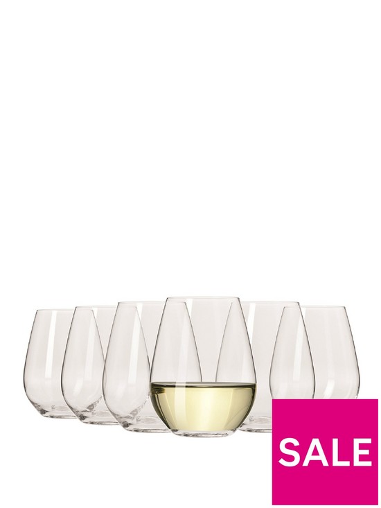 front image of maxwell-williams-vino-set-of-6-stemless-white-wine-glasses