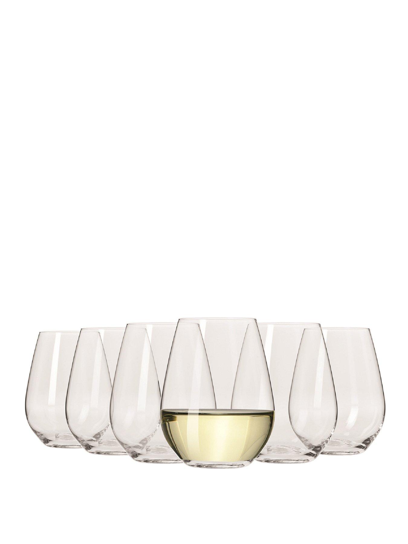 Maxwell & Williams Vino Set of 6 Stemless White Wine Glasses