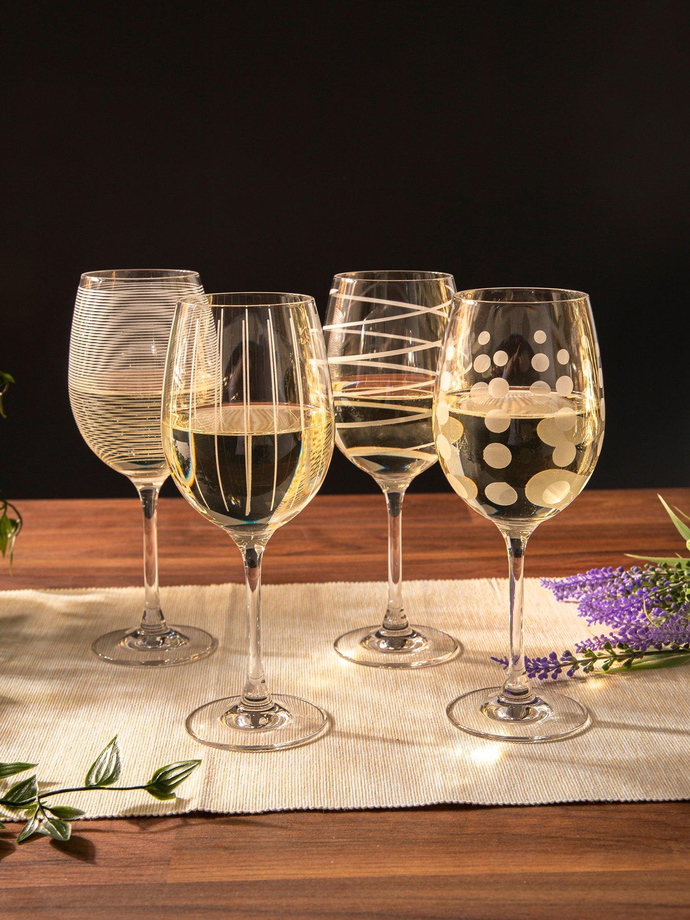 Mikasa Cheers White Wine Glasses Set of 4 Very