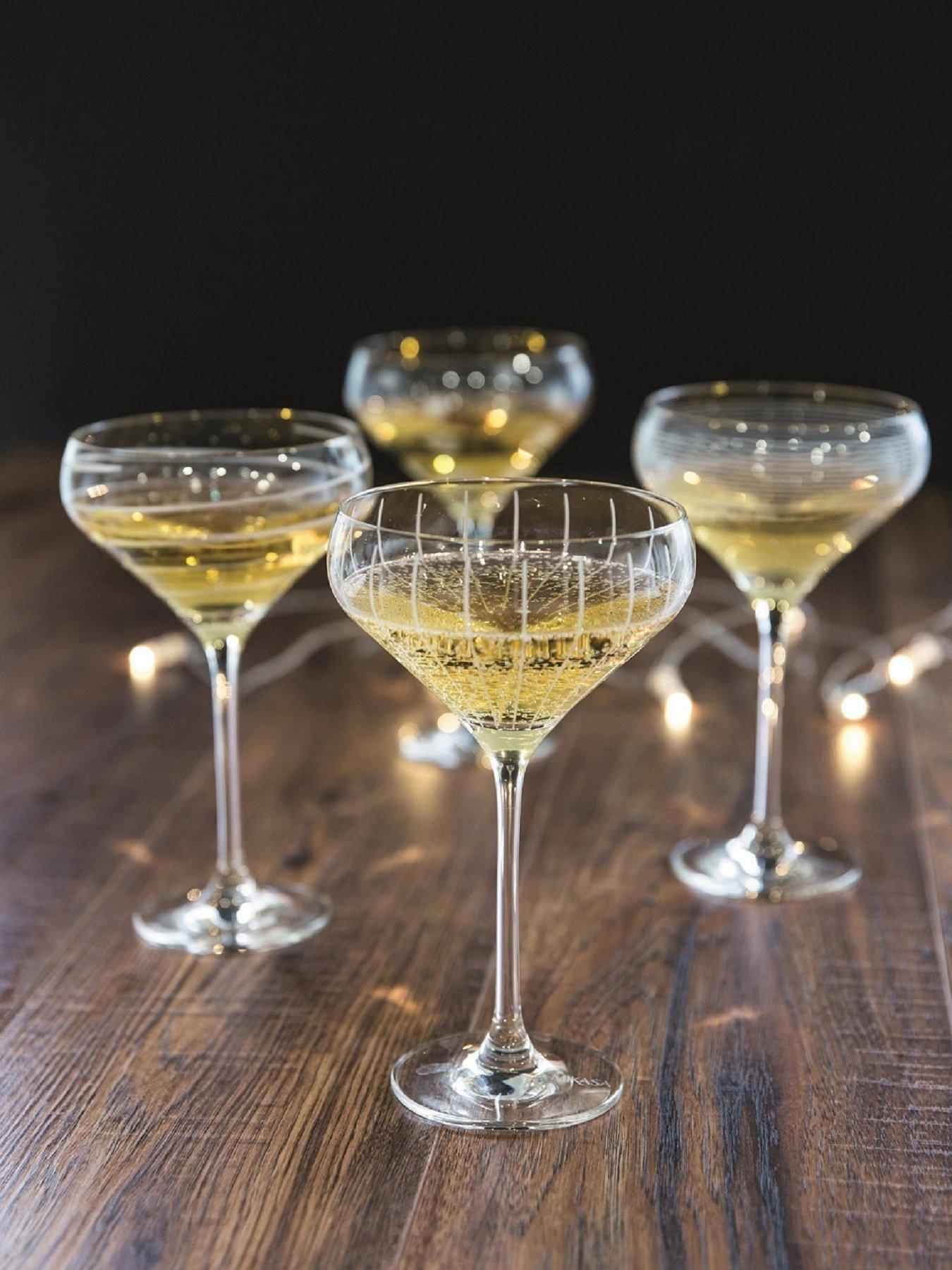 undefined Cheers Champagne Saucers – Set of 4