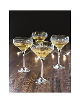 Product photograph of Mikasa Cheers Champagne Saucers Ndash Set Of 4 from very.co.uk