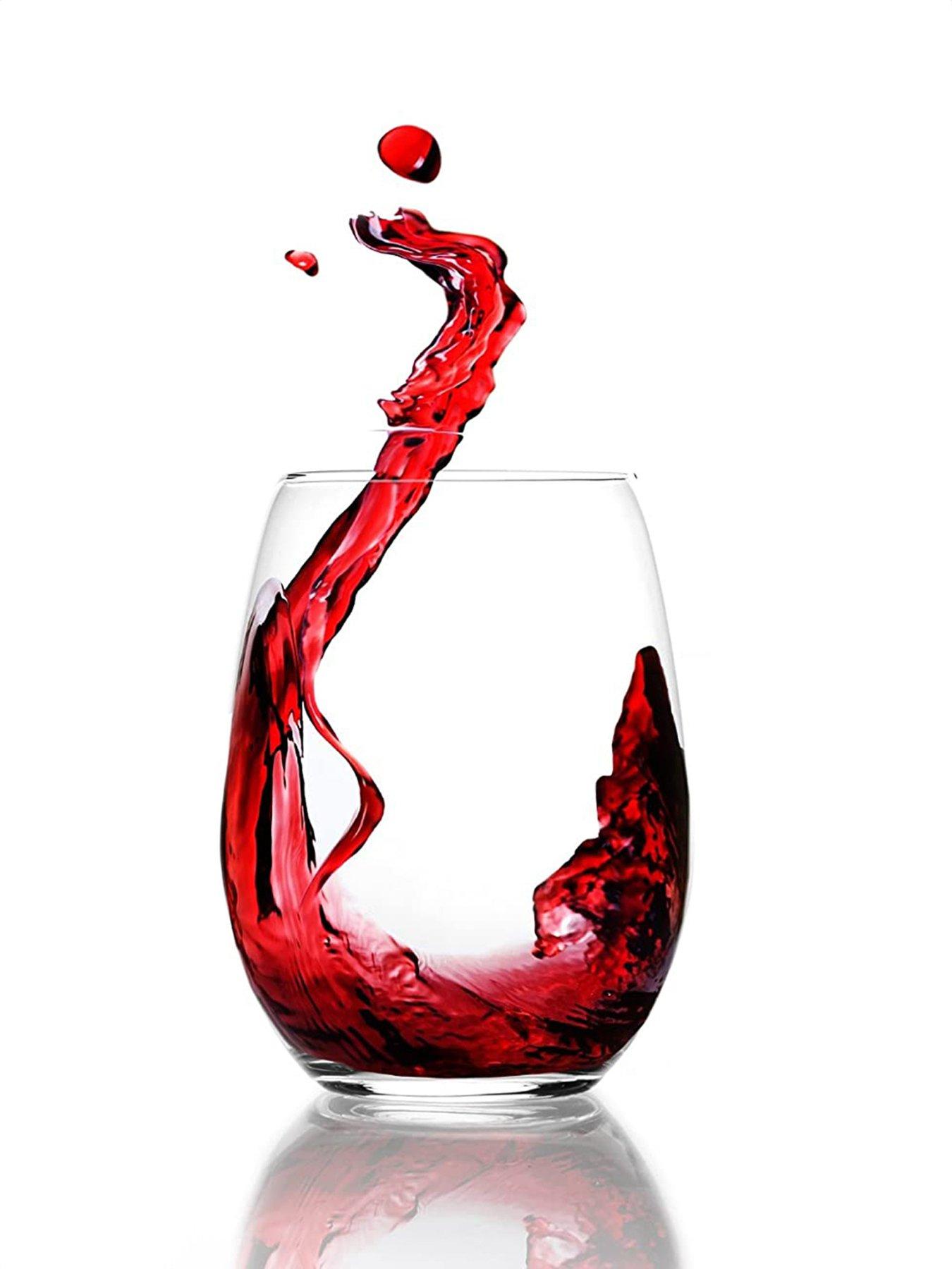 Image 4 of 7 of Mikasa Cheers Stemless Wine Glasses