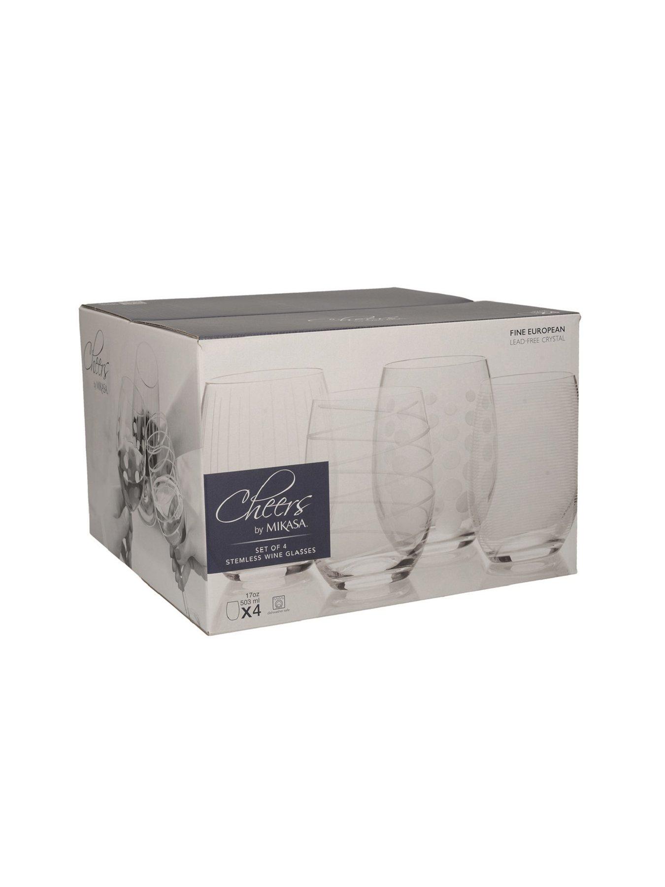 Image 6 of 7 of Mikasa Cheers Stemless Wine Glasses