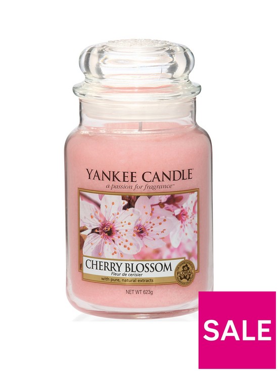 front image of yankee-candle-classic-large-jar-candle-ndash-cherry-blossom