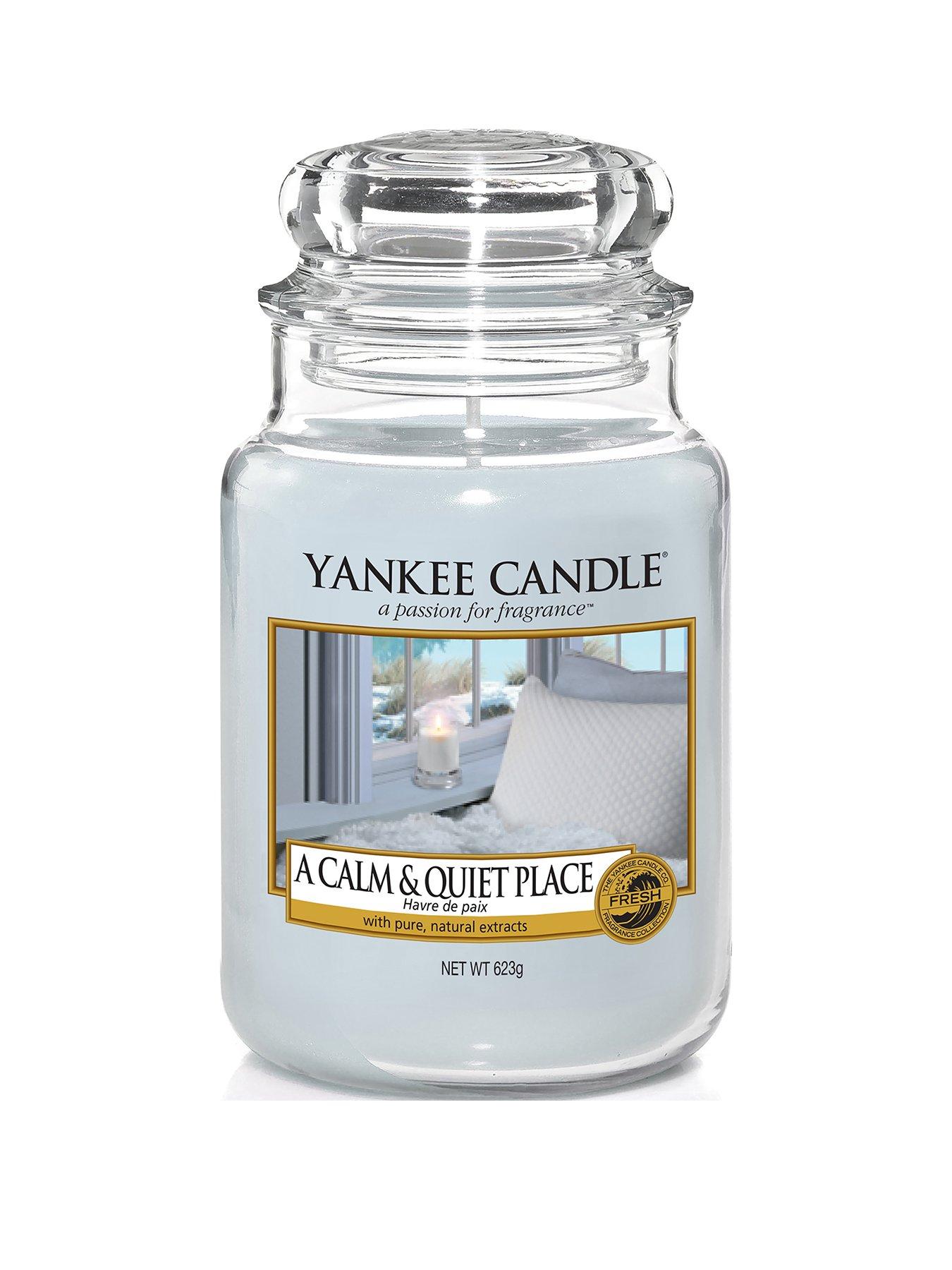 Product photograph of Yankee Candle A Calm Amp Quiet Place Large Classic Jar Candle from very.co.uk