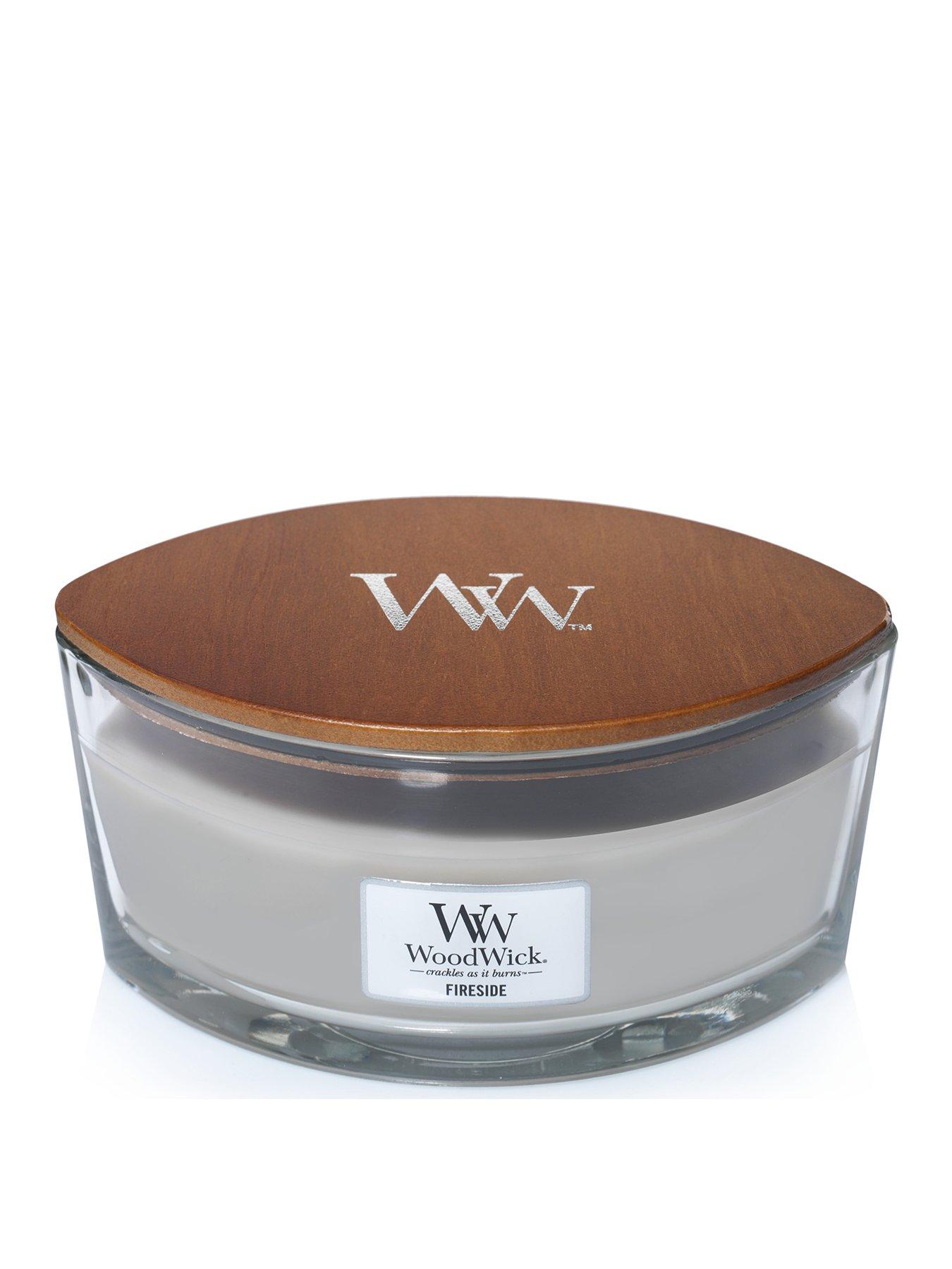 Product photograph of Woodwick Ellipse Candle Ndash Fireside from very.co.uk