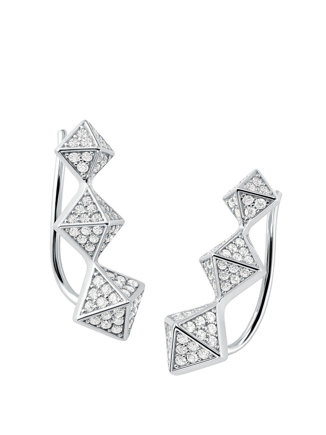 michael kors triangle earrings