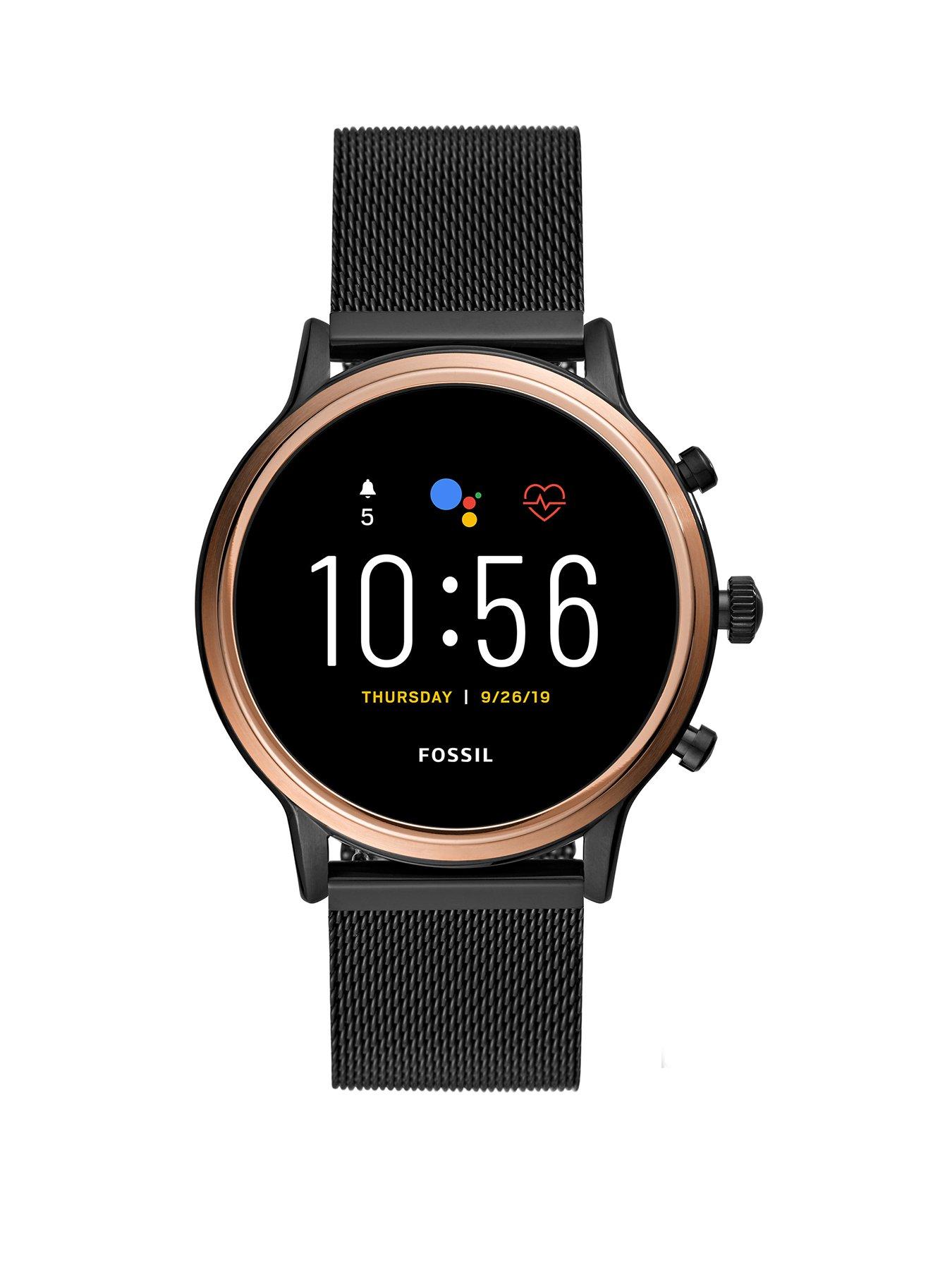 fossil smart watch gold