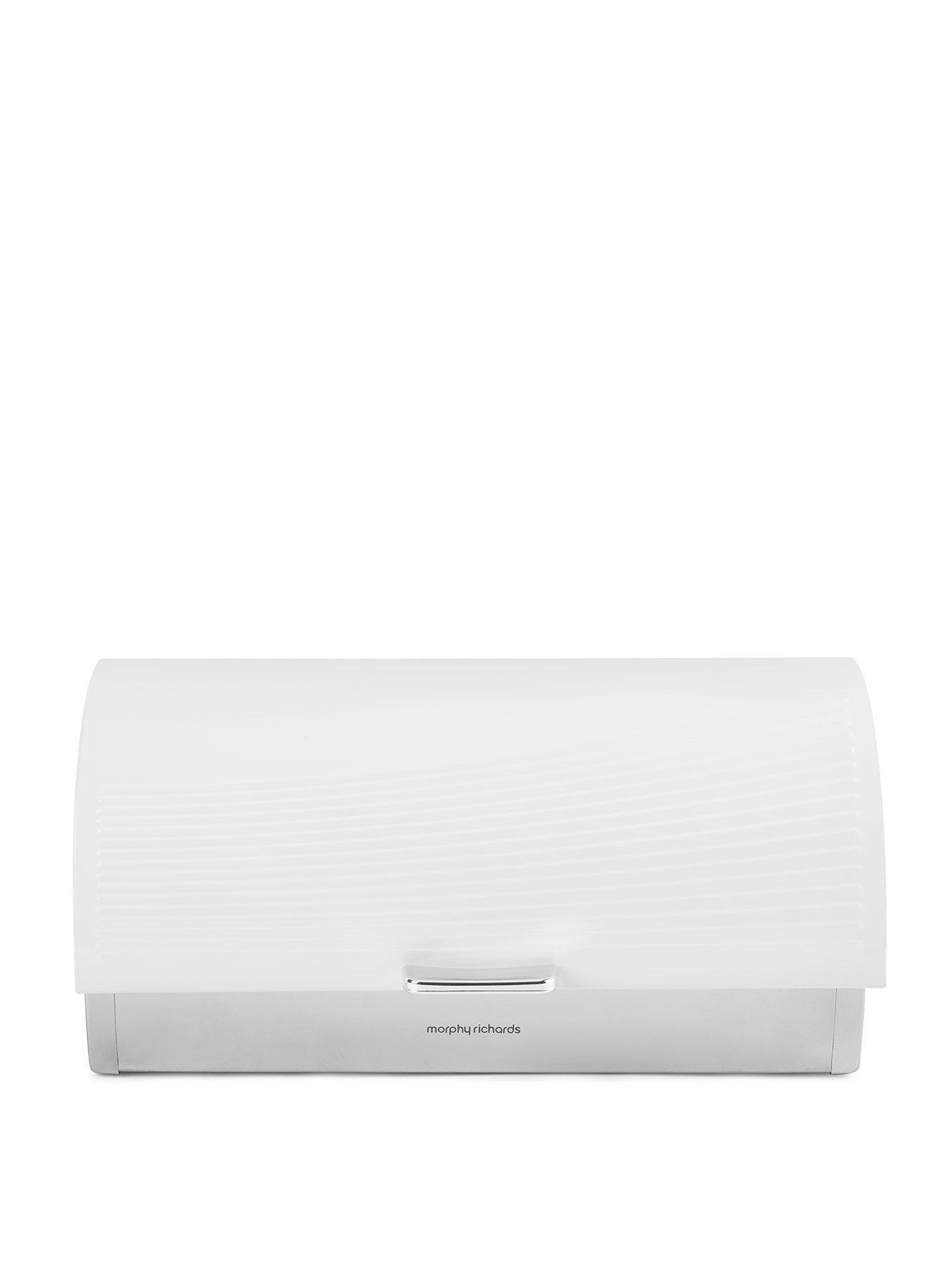 Morphy Richards Dune RollTop Bread Bin White very.co.uk