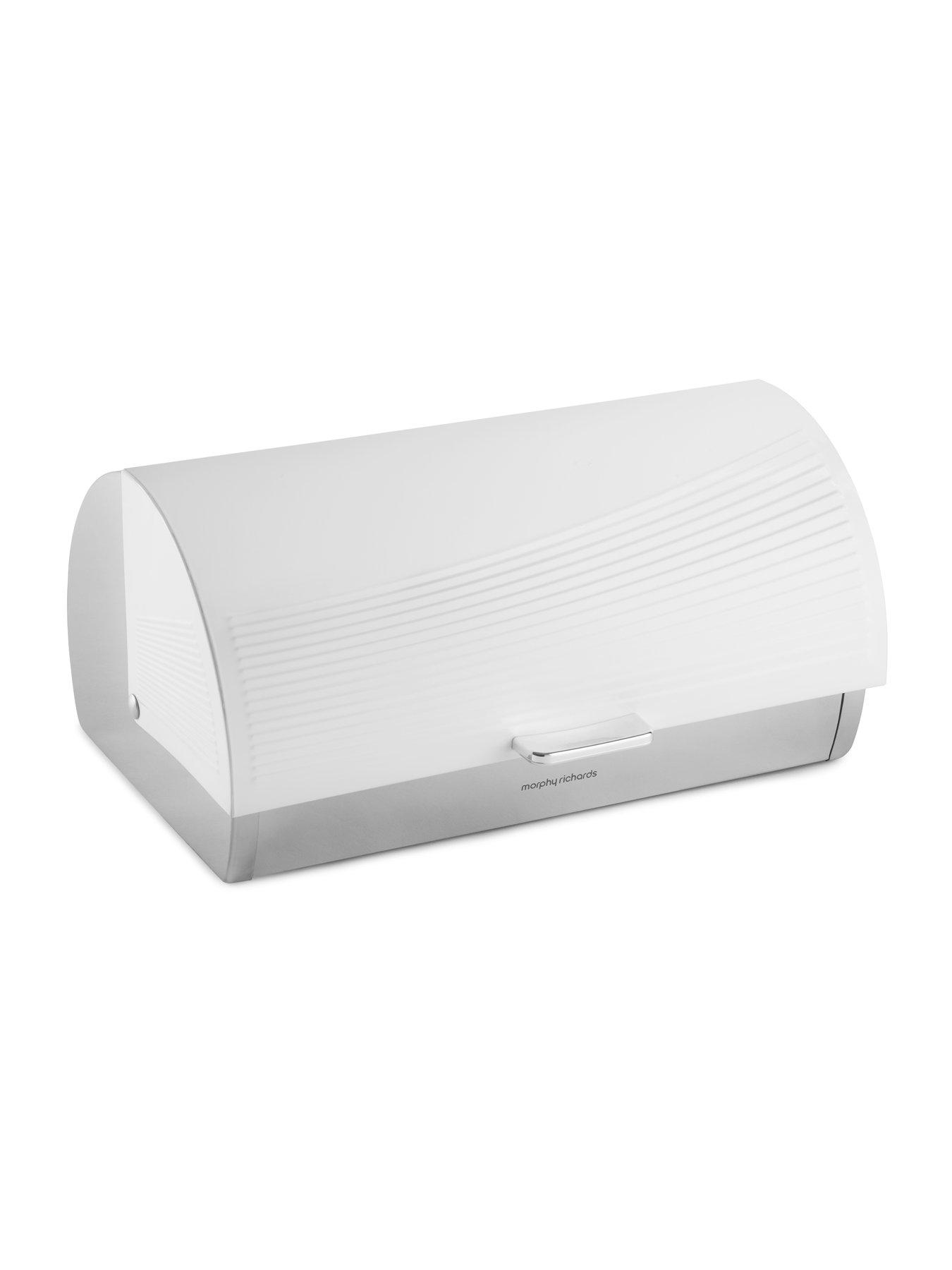 Morphy Richards Dune RollTop Bread Bin White very.co.uk