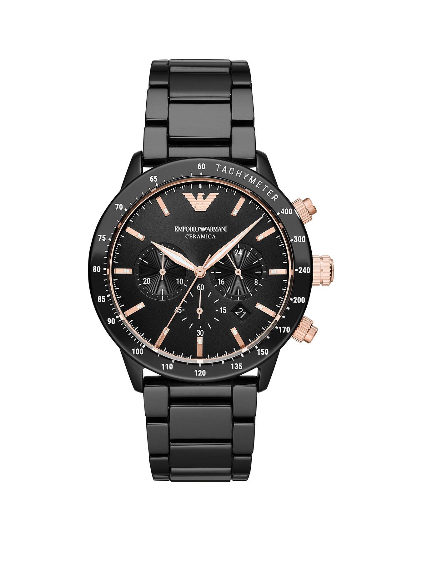 emporio armani chronograph watch