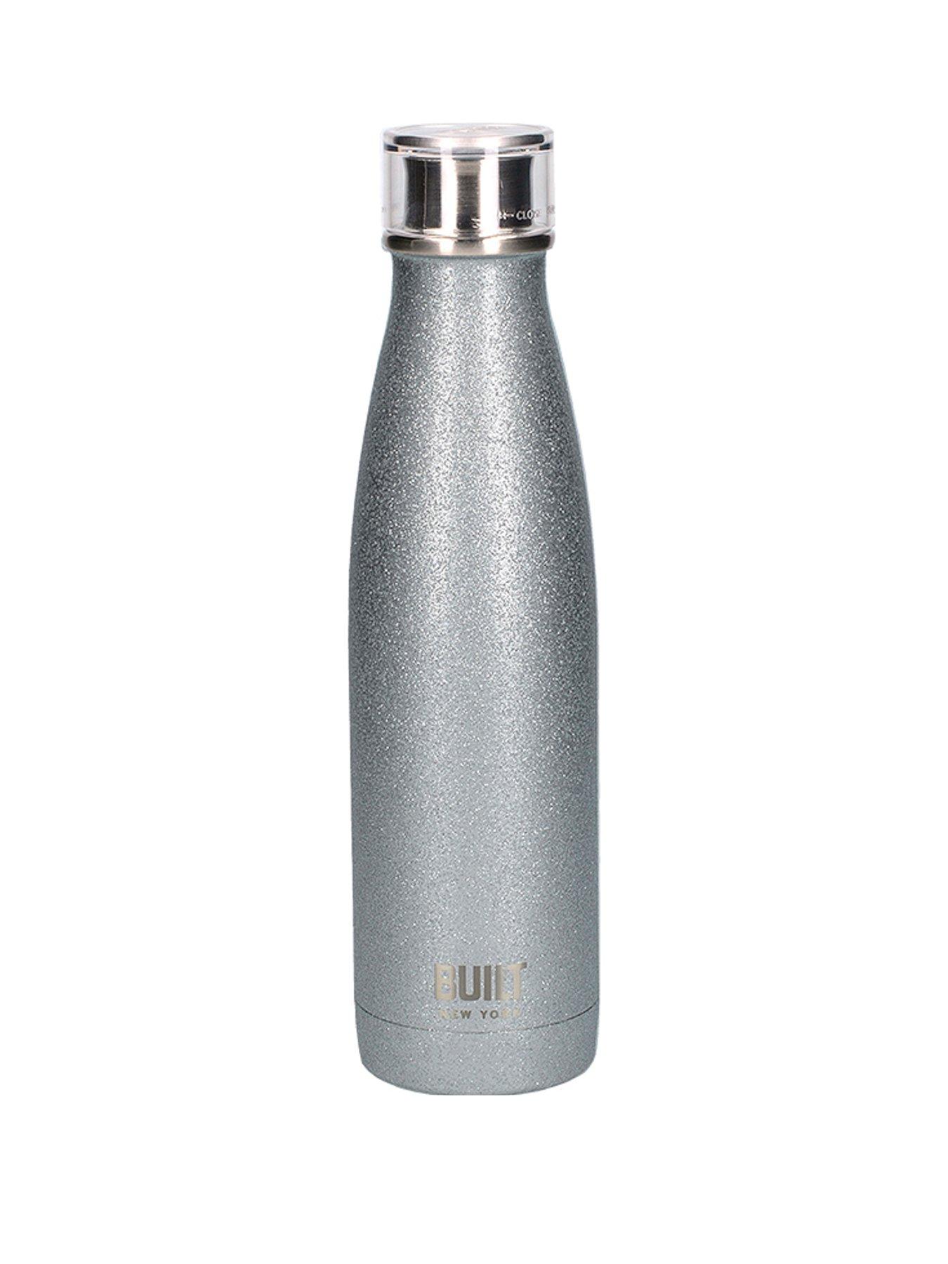 Built Hydration Double Walled Stainless Steel Water Bottle &Ndash; Silver Glitter review