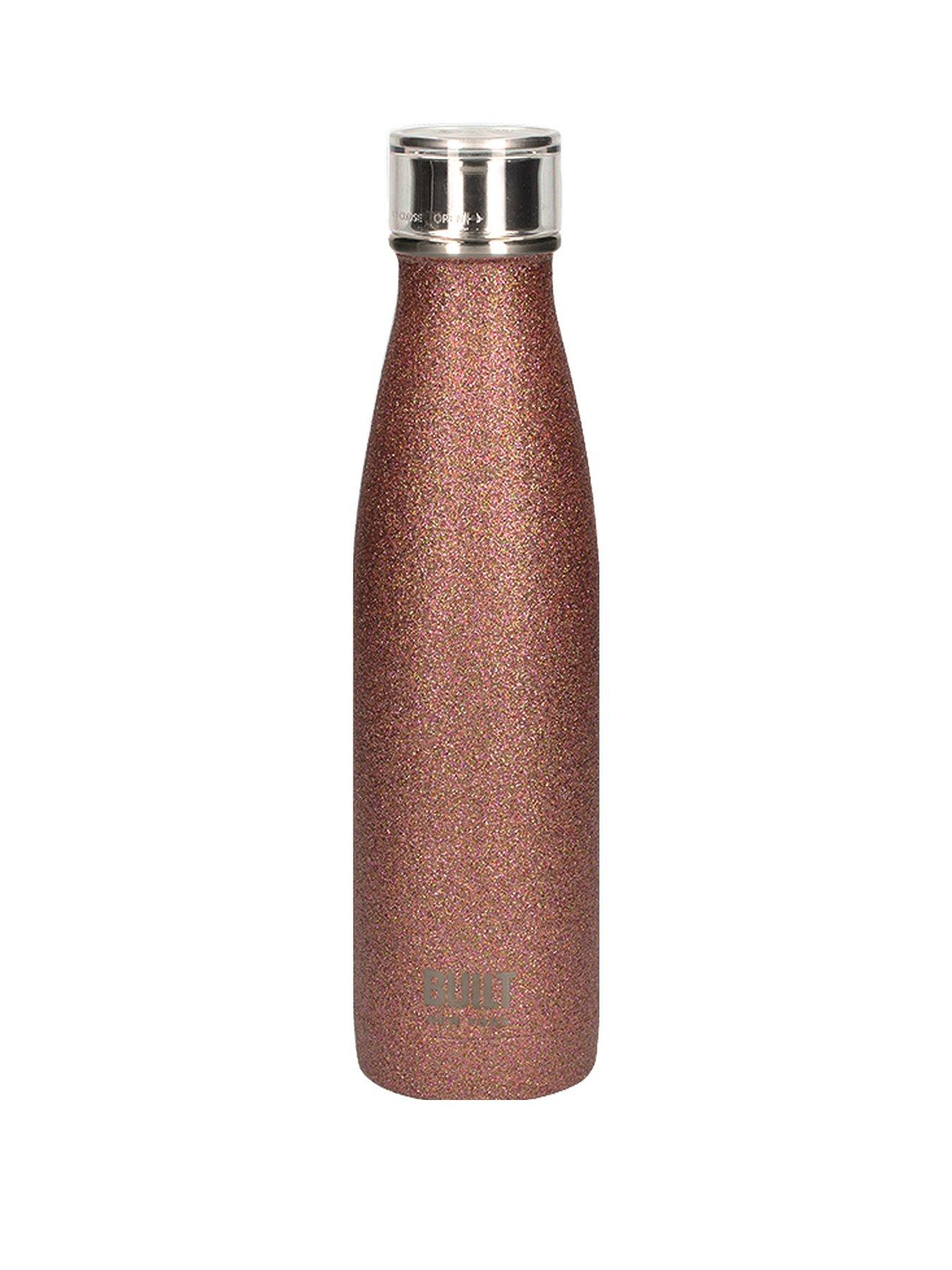 Built Hydration Double Walled Stainless Steel Water Bottle &Ndash; Rose Gold Glitter review