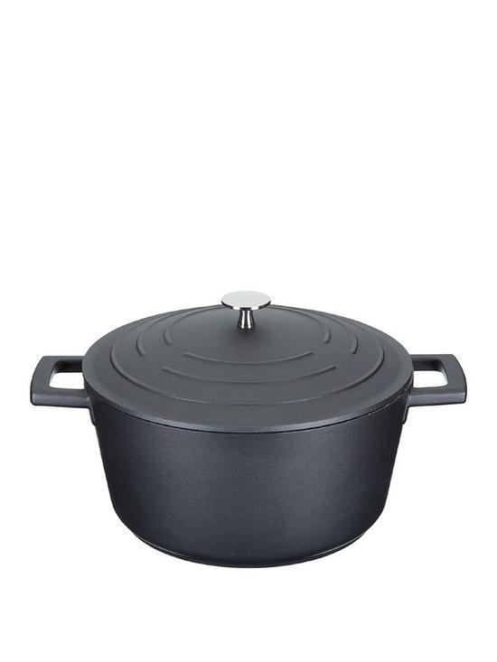 front image of masterclass-cast-aluminium-24-cm-casserole-dish-with-lid