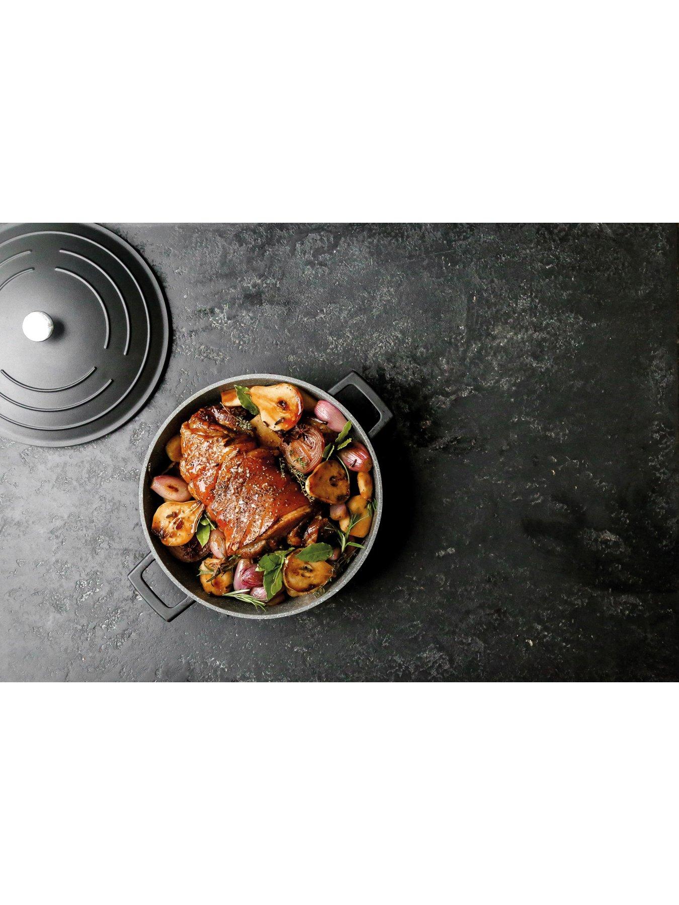 Image 3 of 6 of MasterClass Lightweight Cast Aluminium 4 Litre Casserole Dish - Black