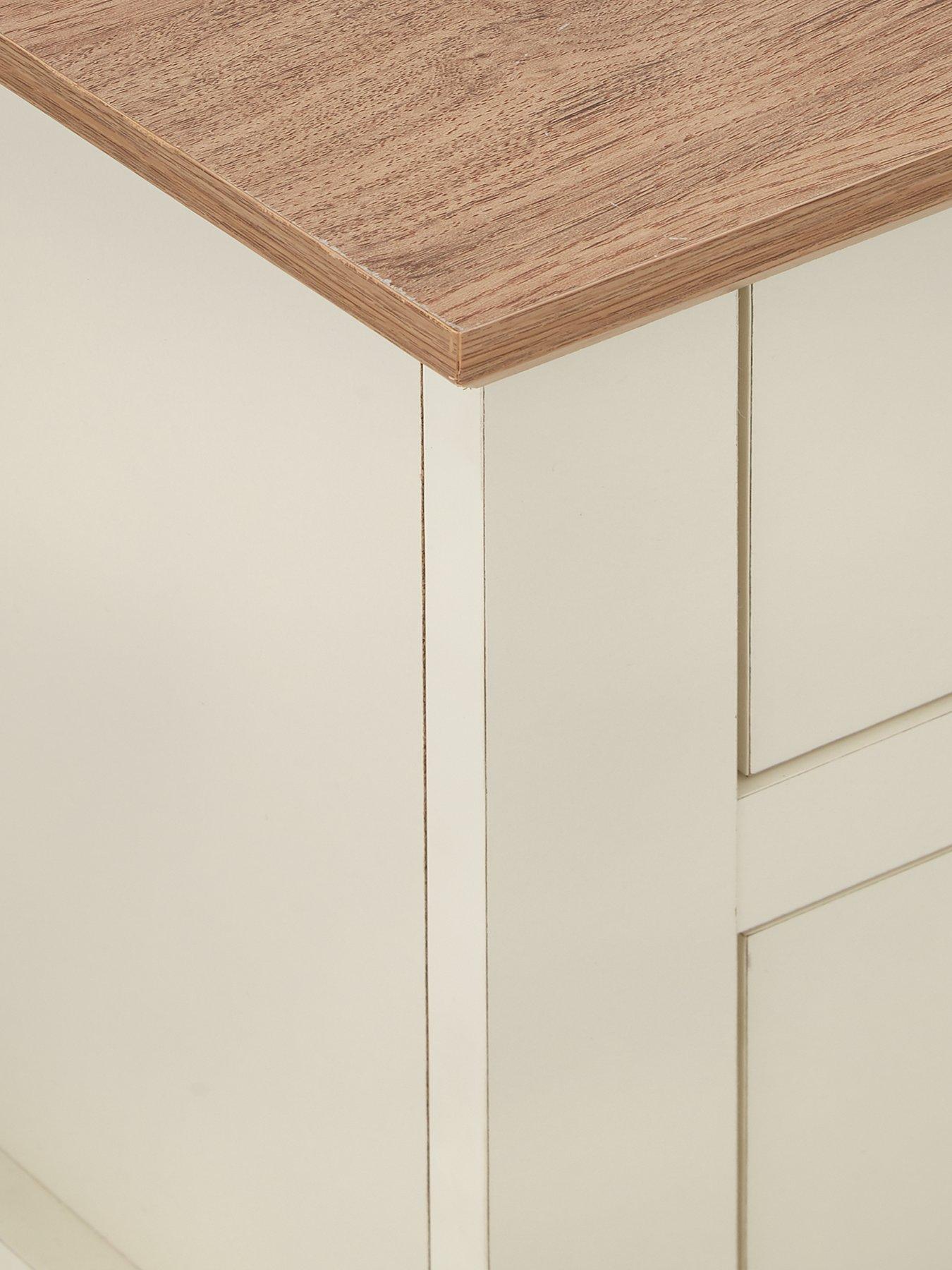 Image 5 of 6 of Very Home Crawford 3 Piece Package - TV Unit, Coffee Table and Lamp Table - Ivory/Oak Effect