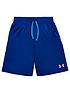  image of under-armour-childrensnbsptech-colorblock-short-sleeved-t-shirt-and-prototype-short-set-navy-pink