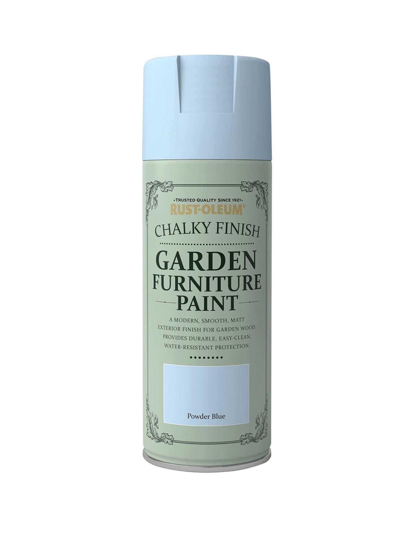RustOleum Chalky Finish Garden Furniture Spray Paint Powder Blue