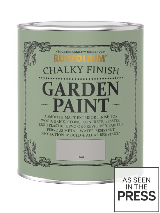 front image of rust-oleum-flint-chalky-finishnbspgarden-furniture-paint--nbsp750ml