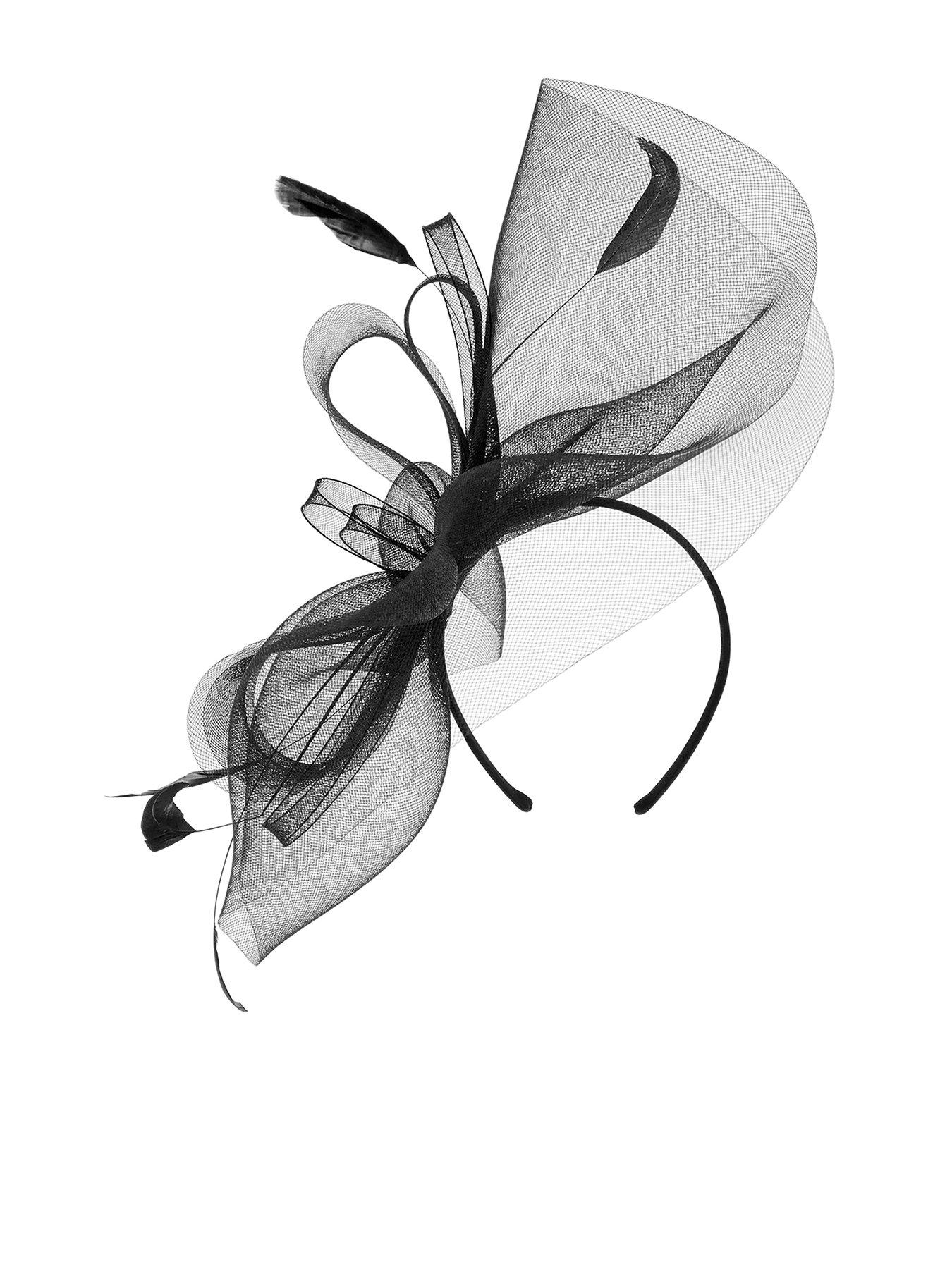 black fascinator accessorize