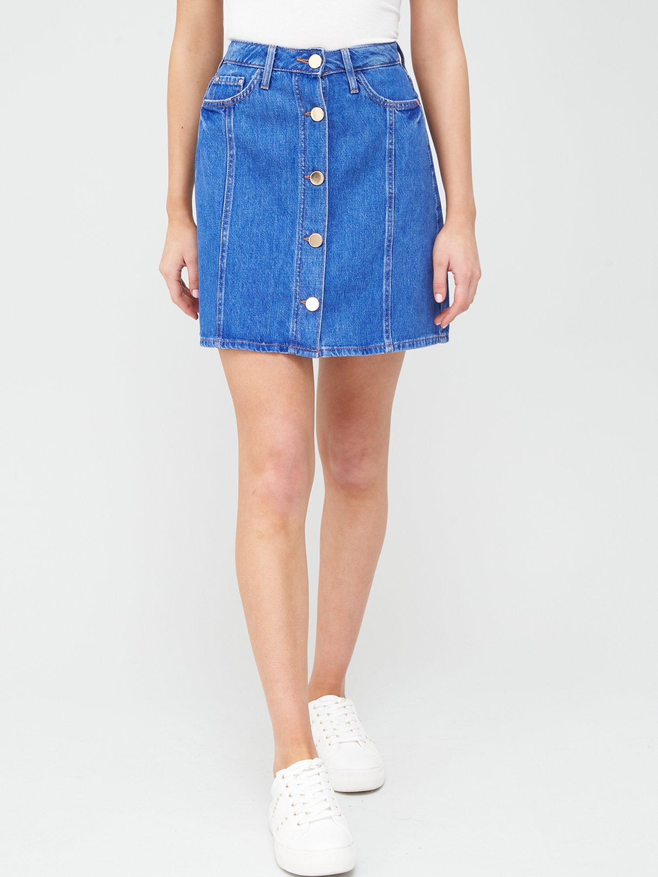 river island jeans skirt