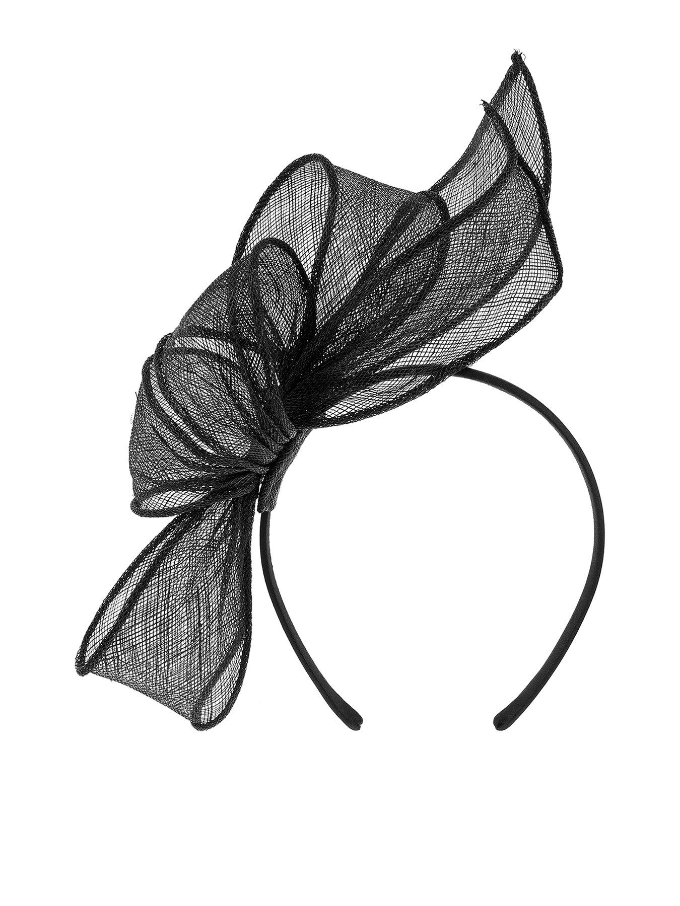 black fascinator accessorize