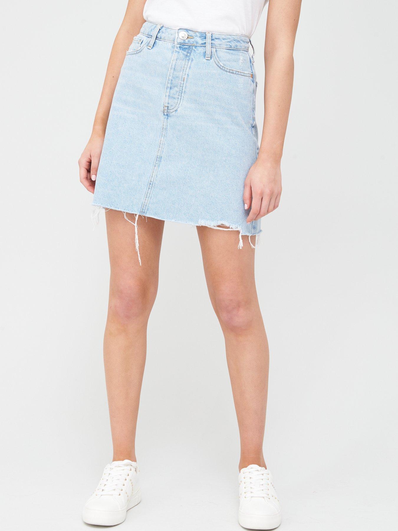Womens Soft PVC Fabric// Faux Suede Trim Mini Skirt In Navy 8,10,12,14