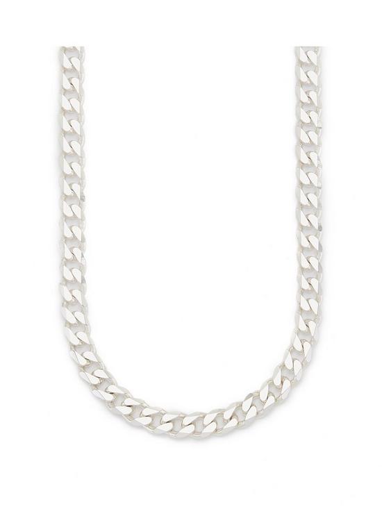 front image of the-love-silver-collection-mens-sterling-silver-20-inch-3oz-curb-chain-necklace