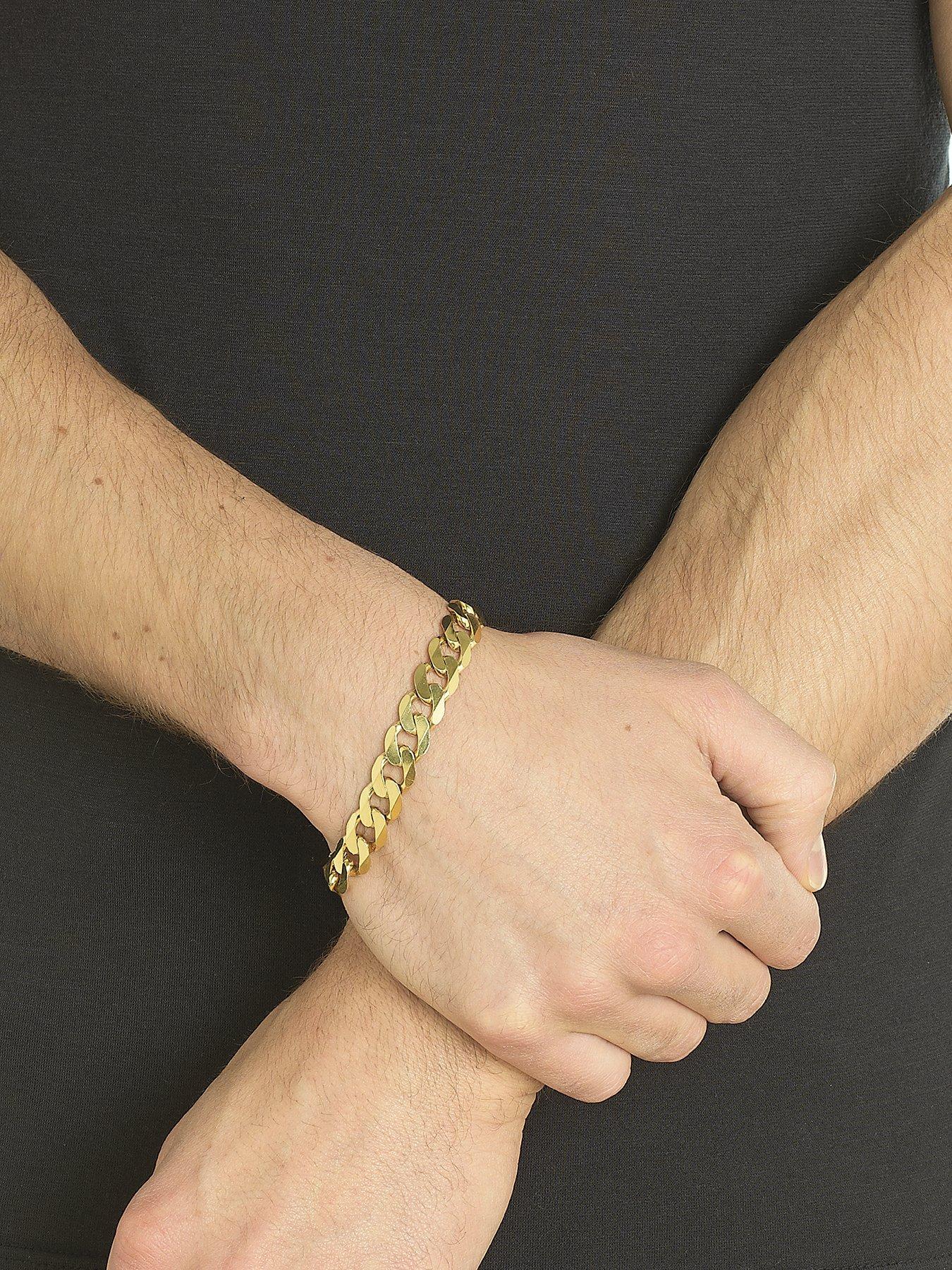 9ct gold clearance curb bracelet