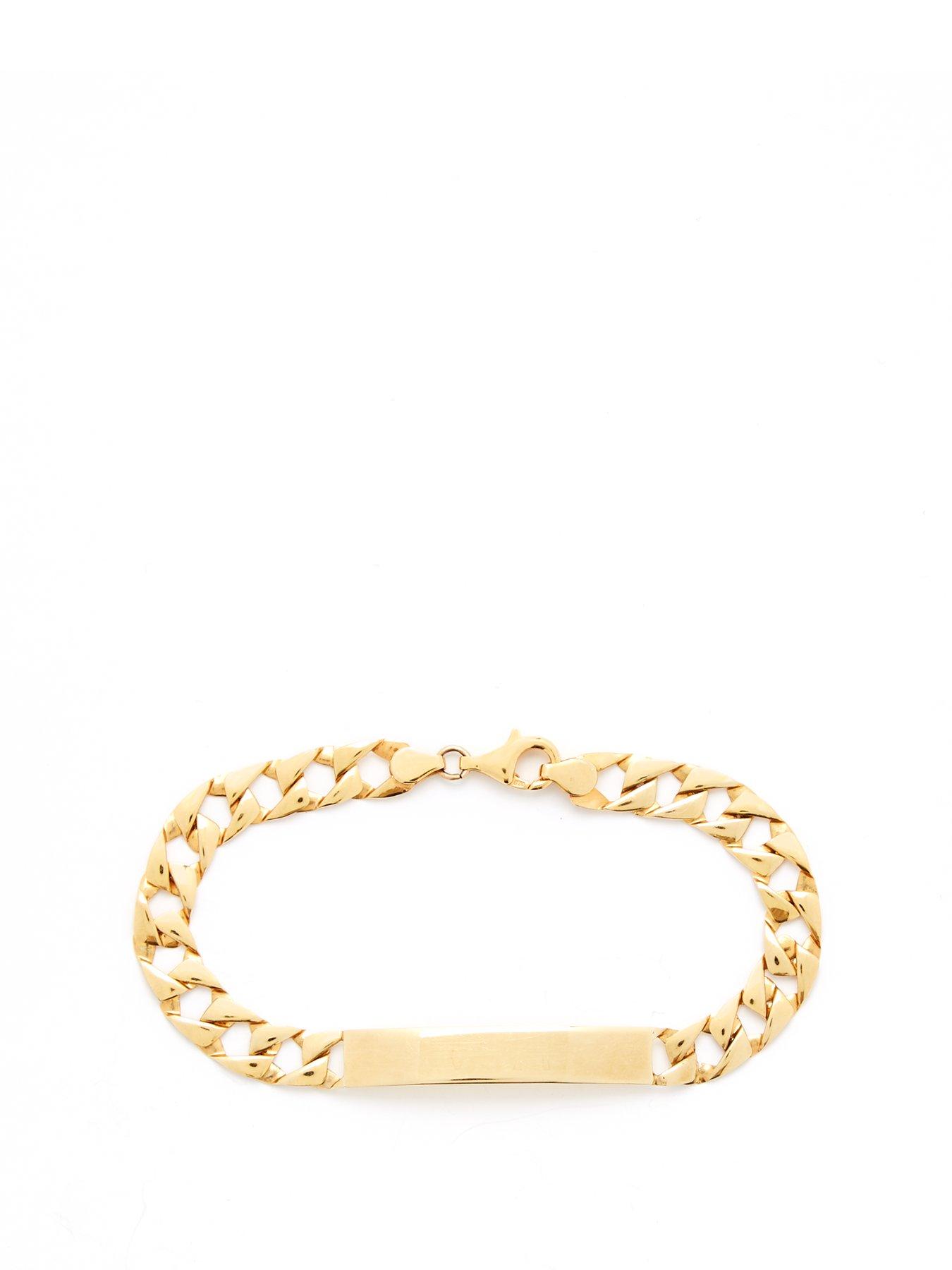 Product photograph of Love Gold 9ct 1 4 Oz Gold Id Chain Bracelet from very.co.uk