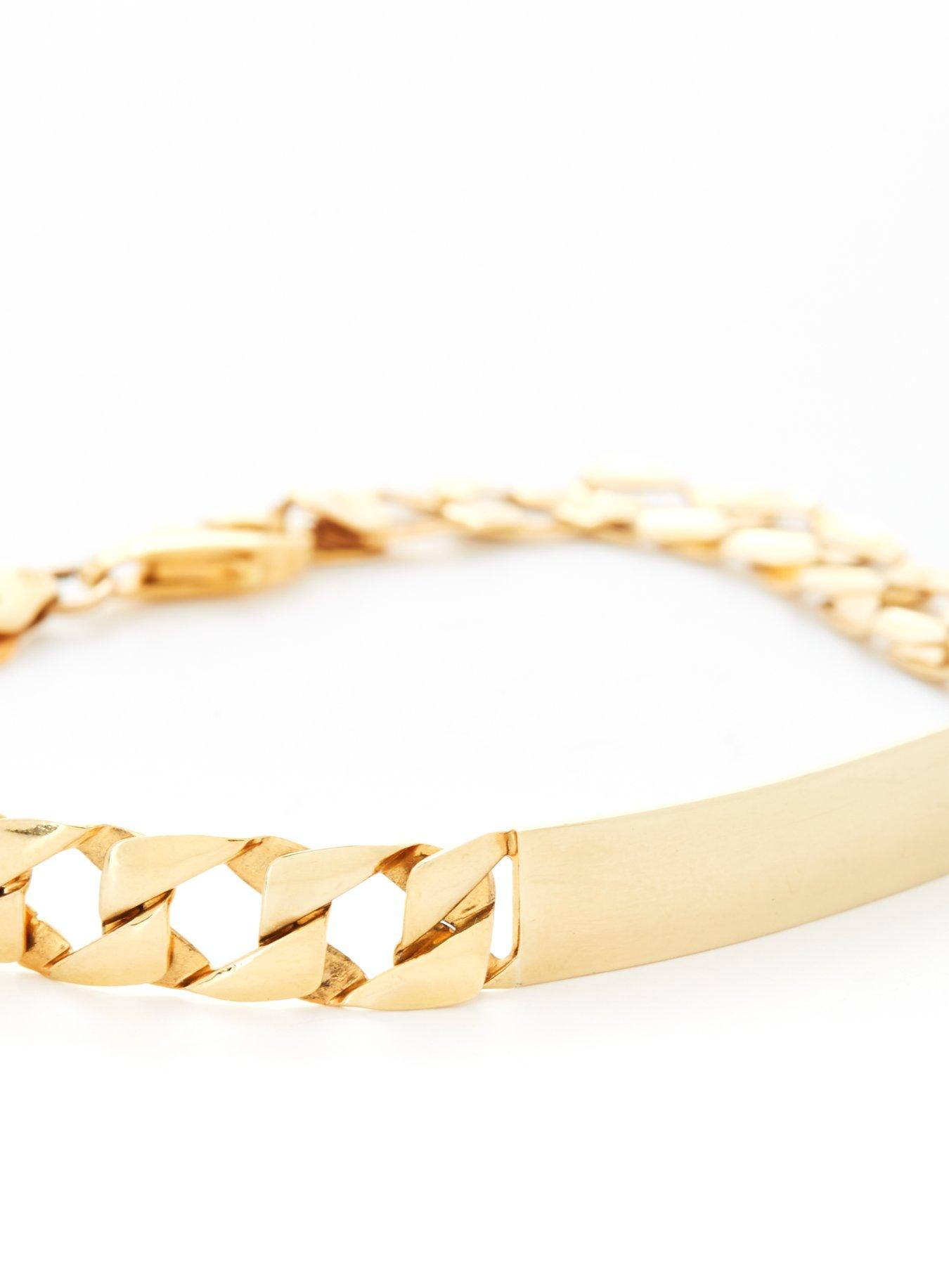 Jewellery & watches 9ct 1/4 oz Gold ID Chain Bracelet