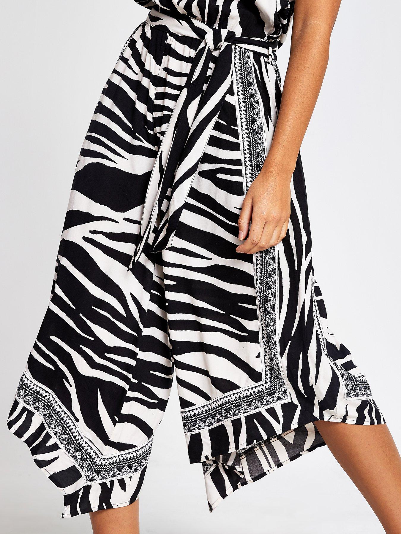 river island zebra jumpsuit