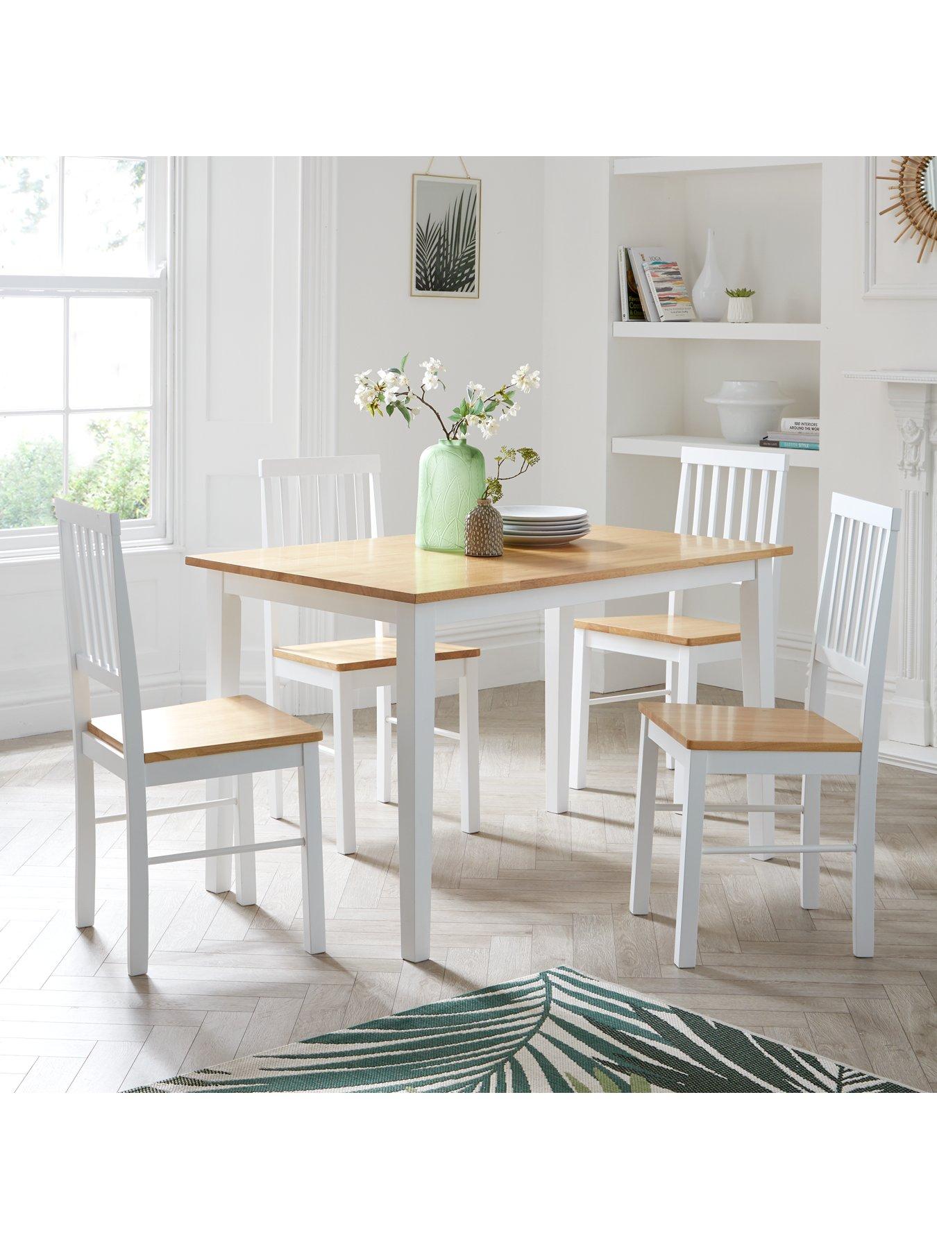 undefined Michigan 120 cm Dining Table + 4 Chairs