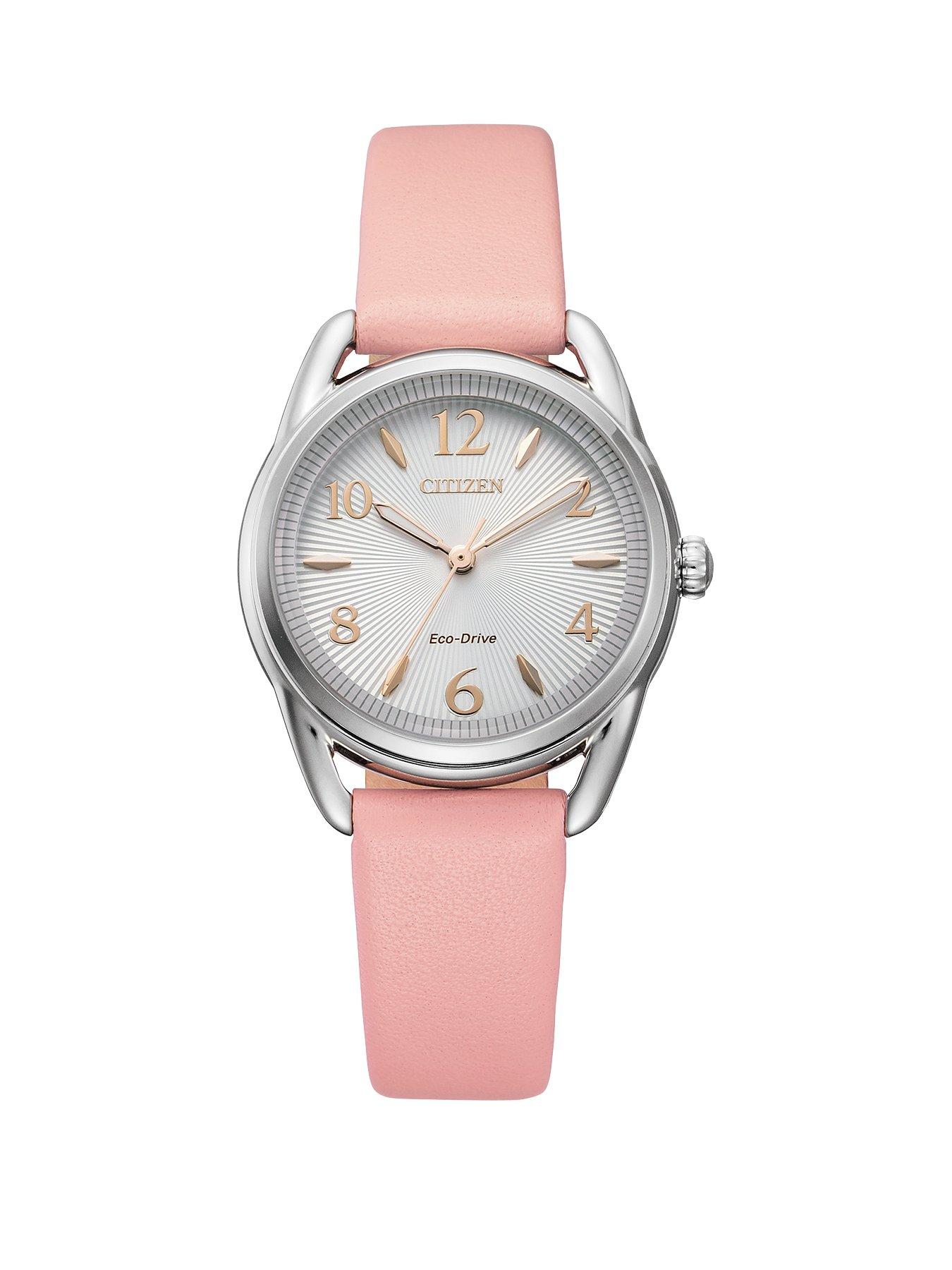 Citizen Citizen Ladies Eco Driver Pink Leather Strap Cream Dial Watch review