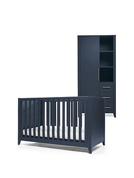 Mamas & Papas Melfi Cot Bed And Storage Wardrobe - Midnight Blue