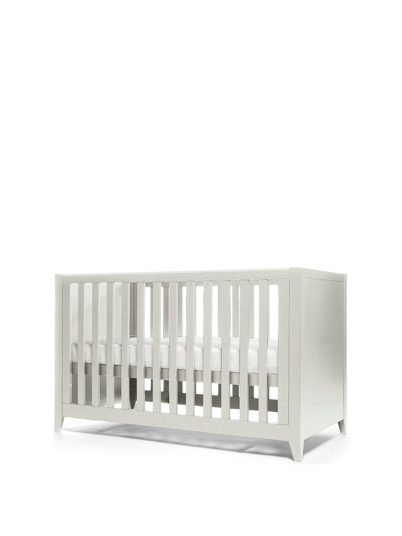 mamas and papas cot bed grey