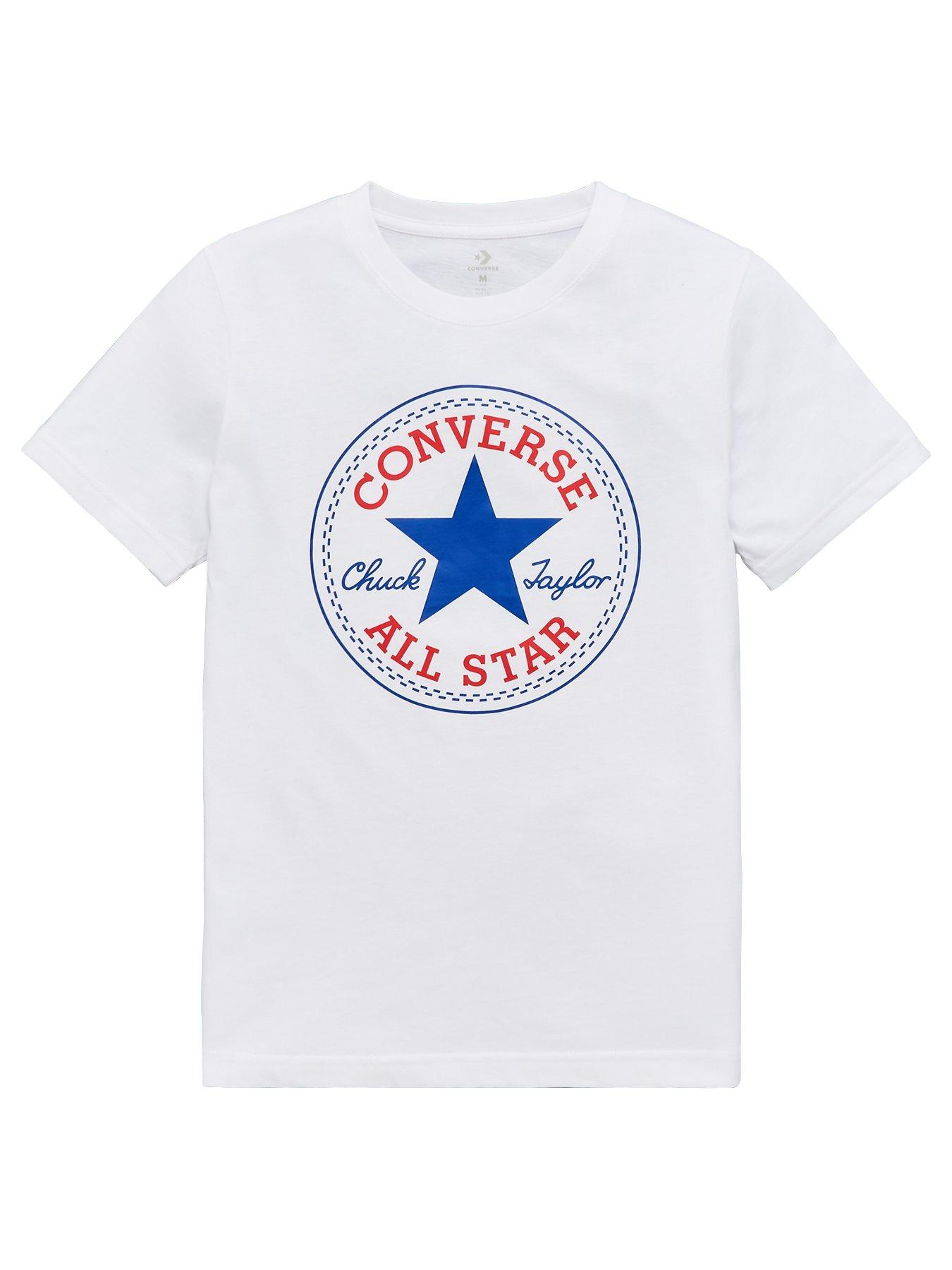 Converse Junior Boys Chuck Patch T-Shirt - White