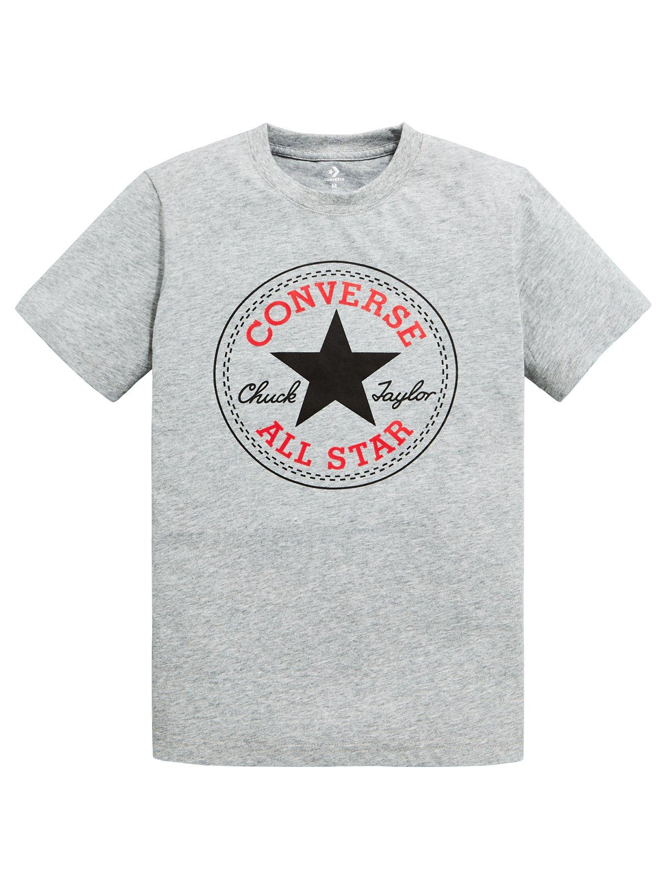 undefined Junior Boys Chuck Patch T-Shirt - Dark Grey