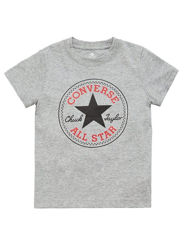 Converse Kids Boys Chuck Patch T-Shirt - Dark Grey