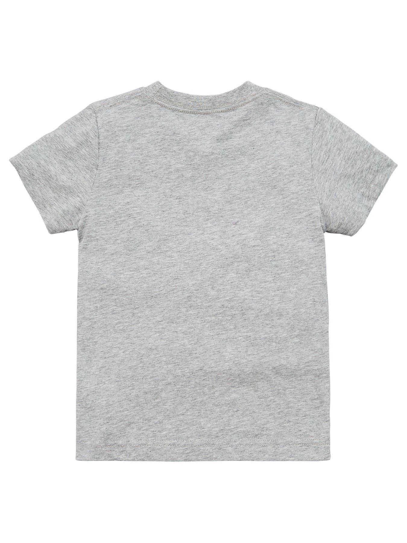 Patch T-Shirt Boys Converse Grey Dark Chuck - Kids
