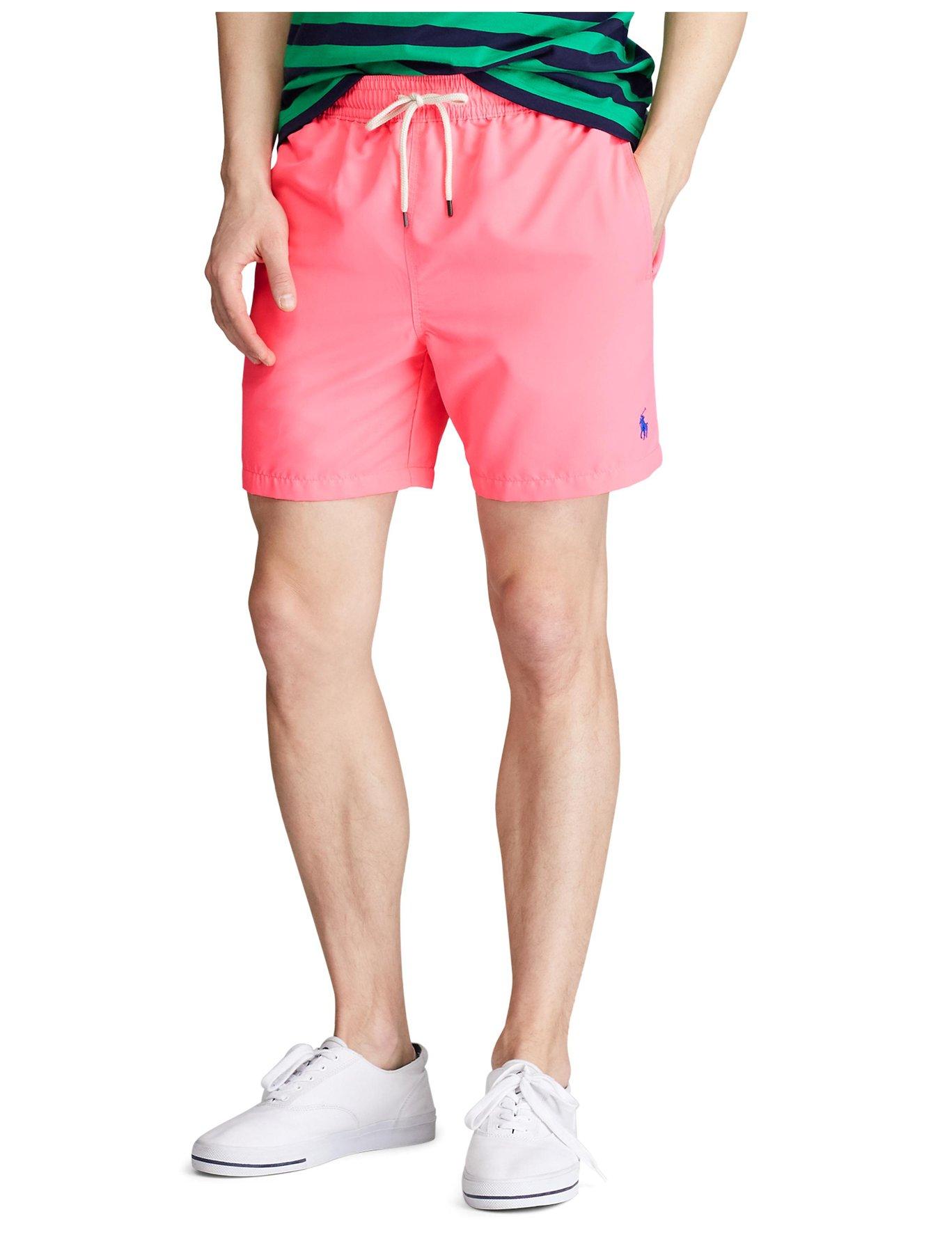 pink ralph lauren swim shorts