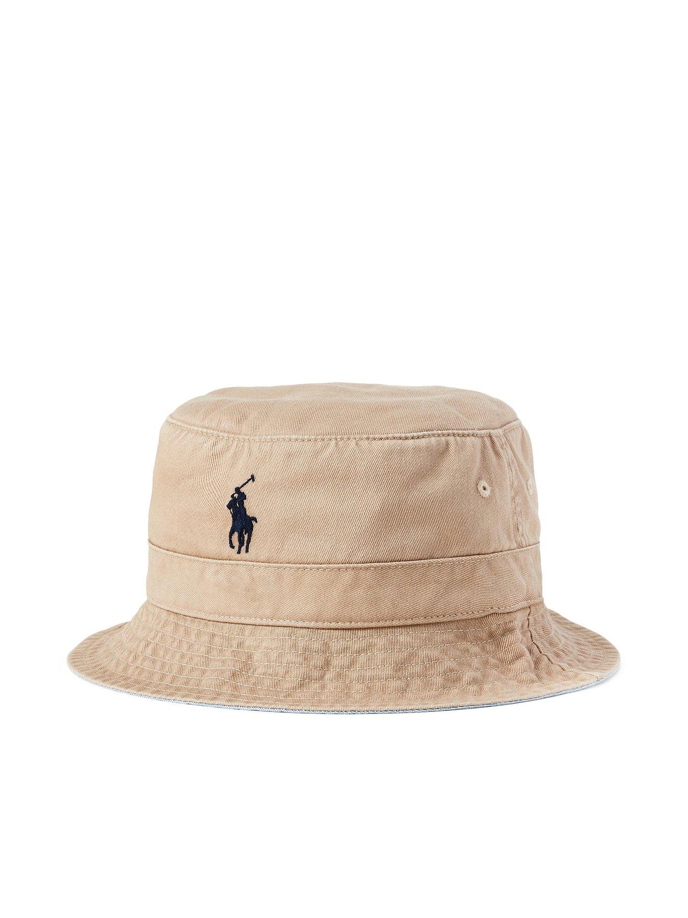 polo bucket hat khaki