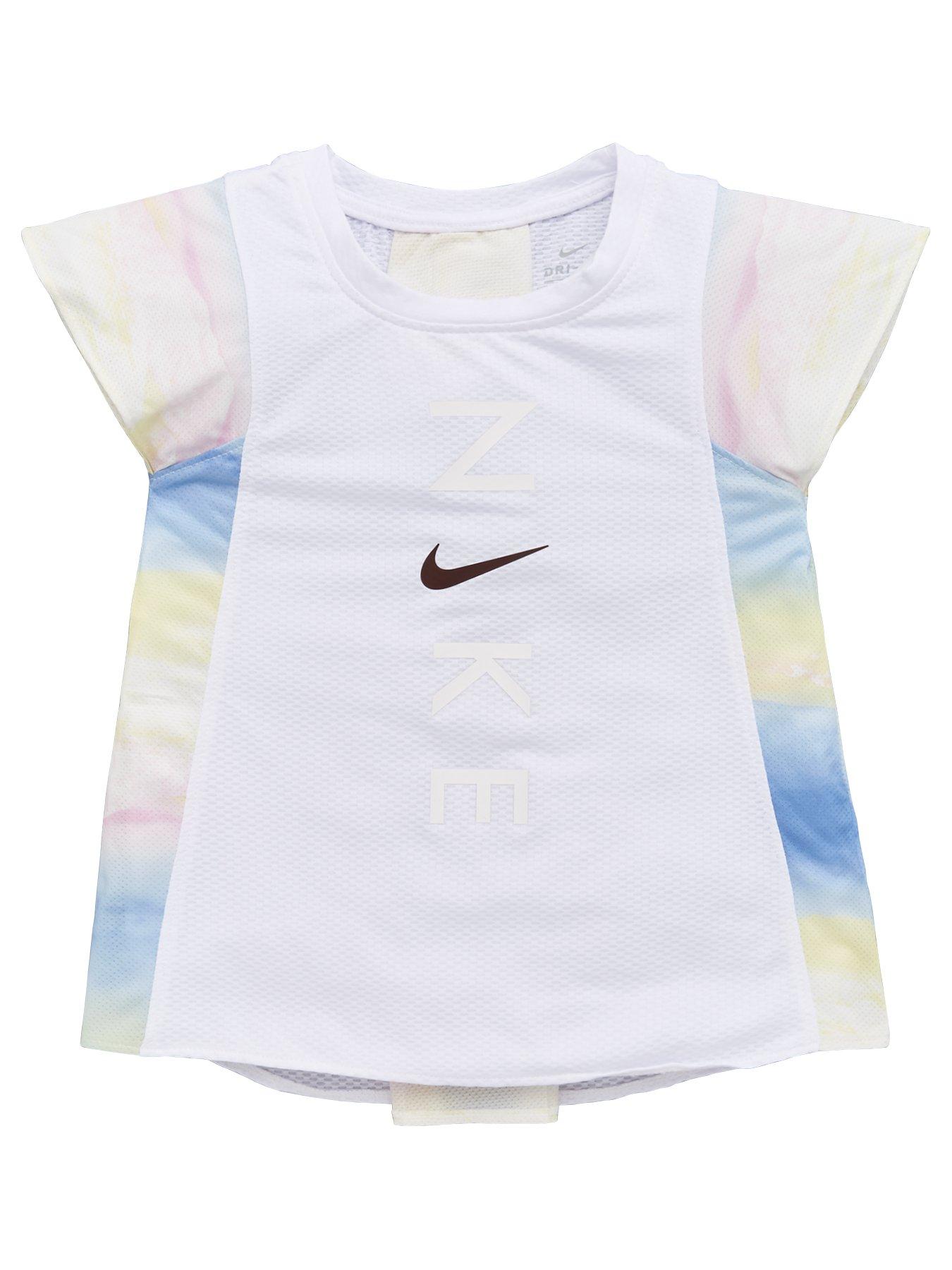 Nike Younger Girls G Nk Dry Instacool Tee White Very Co Uk